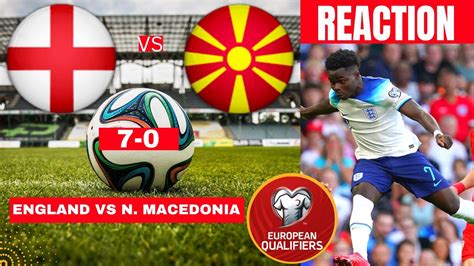 england vs north macedonia live highlights